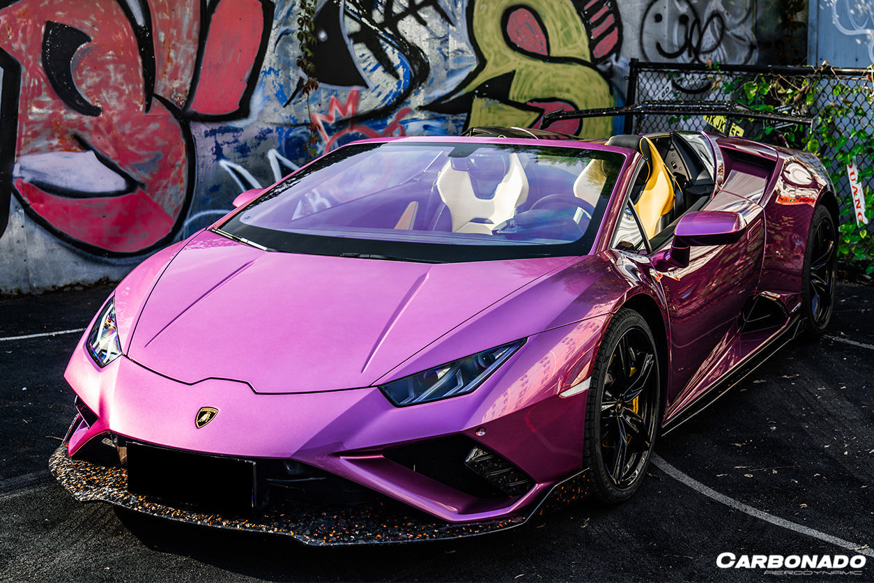 Borde delantero de fibra de carbono estilo Lamborghini Huracan EVO RWD OD (2019-2023)