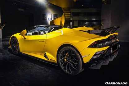 Carbonado 2015-2025 Lamborghini Huracan LP610  LP580  EVO  Tecnica OD Style Carbon Fiber Trunk Spoiler Wing with Base