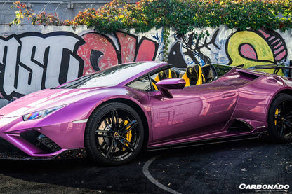 Faldones laterales de fibra de carbono seco estilo Lamborghini Huracan EVO OD Carbonado 2020-2023