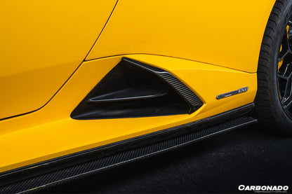 Faldones laterales de fibra de carbono seco estilo Lamborghini Huracan EVO OD Carbonado 2020-2023