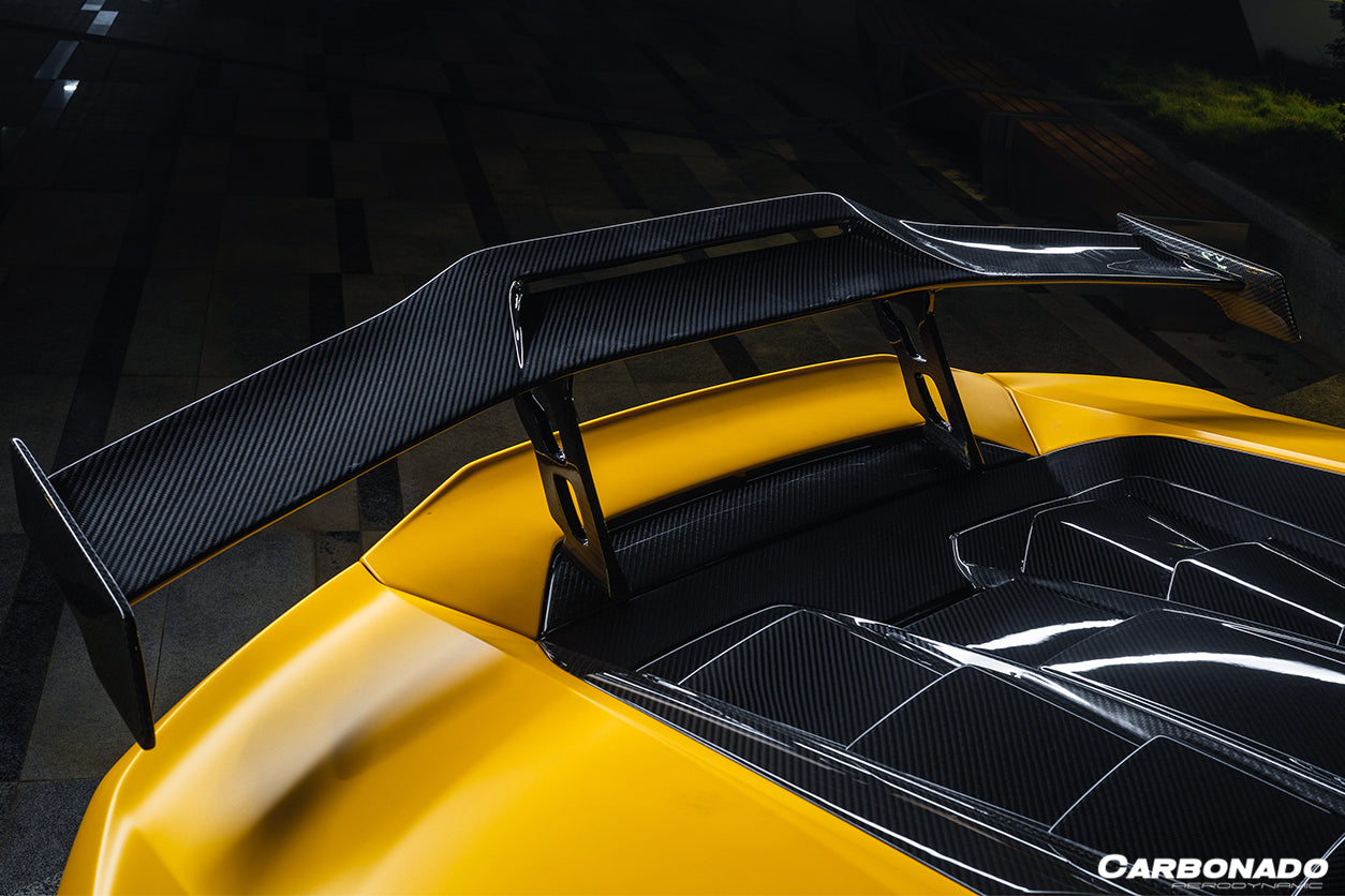 Alerón de fibra de carbono Carbonado 2015-2025 Lamborghini Huracan LP610 LP580 EVO Tecnica OD estilo