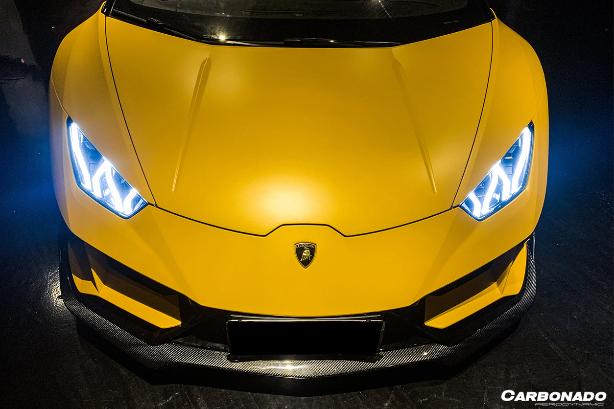 Carbonado OD Style Carbon Fiber Front Lip | 2019-2023 Lamborghini Huracan EVO RWD - 8