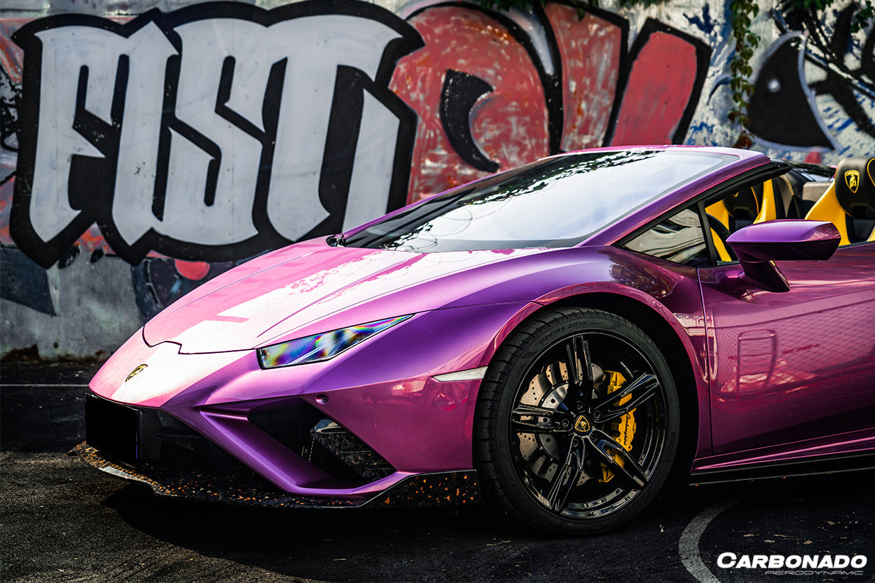 Borde delantero de fibra de carbono estilo Lamborghini Huracan EVO RWD OD (2019-2023)