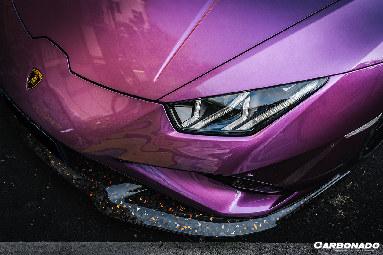 Borde delantero de fibra de carbono estilo Lamborghini Huracan EVO RWD OD (2019-2023)