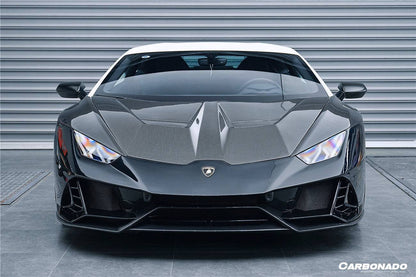 Carbonado 2015-2025 Lamborghini Huracan LP610  LP580  Evo  Tecnica EVO-4WD Style Partial Carbon Front Bumper