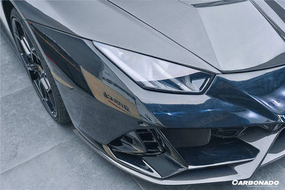 Carbonado 2015-2025 Lamborghini Huracan LP610  LP580  Evo  Tecnica EVO-4WD Style Partial Carbon Front Bumper