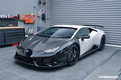 Carbonado 2015-2025 Lamborghini Huracan LP610  LP580  Evo  Tecnica EVO-4WD Style Partial Carbon Front Bumper