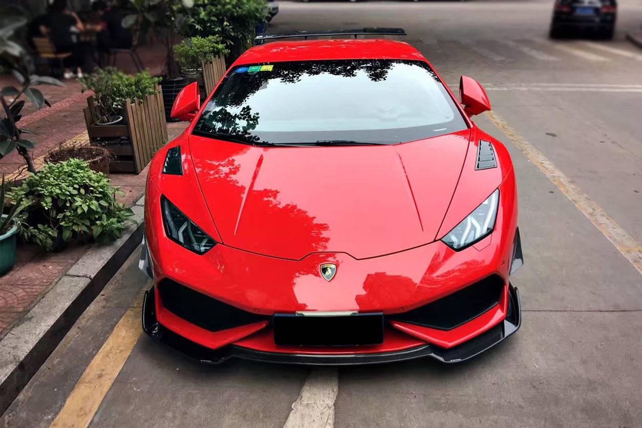 Carbonado 2015-2020 Lamborghini Huracan LP610 RZS Style Carbon Fiber Front Lip