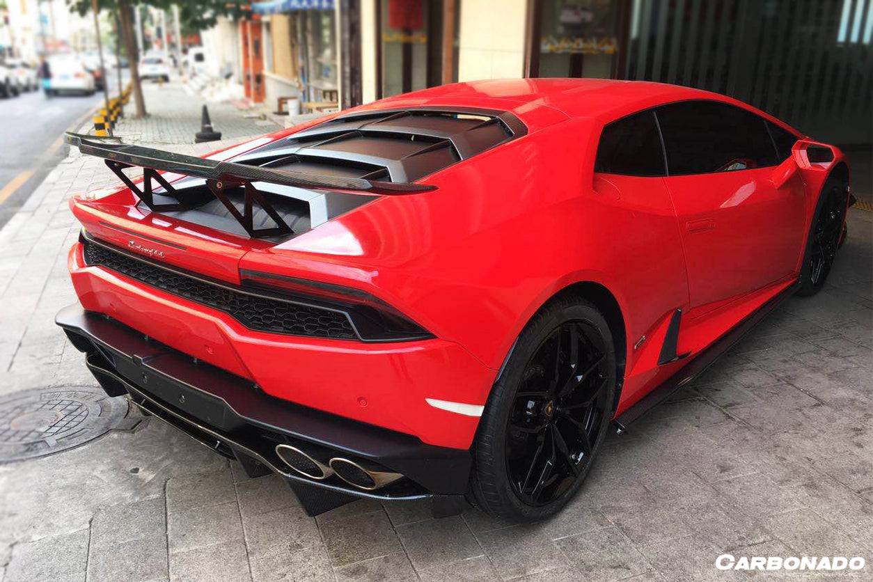 Difusor trasero de fibra de carbono estilo Lamborghini Huracan LP610 RZS Carbonado 2015-2020