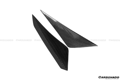Carbonado RZS Style Carbon Fiber Front Bumper Canards | 2015-2020 Lamborghini Huracan LP610