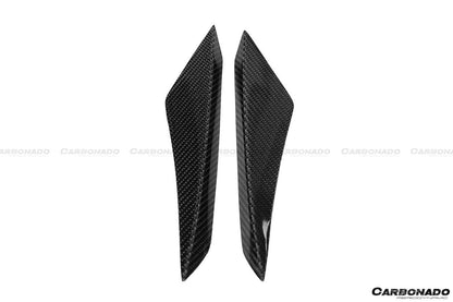Carbonado RZS Style Carbon Fiber Front Bumper Canards | 2015-2020 Lamborghini Huracan LP610