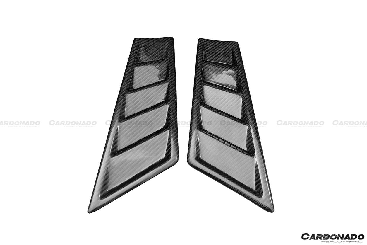 Carbonado RZS Style Front Fender Carbon Fiber Vents | 2015-2020 Lamborghini Huracan LP610 LP610