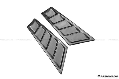Carbonado RZS Style Front Fender Carbon Fiber Vents | 2015-2020 Lamborghini Huracan LP610 LP610