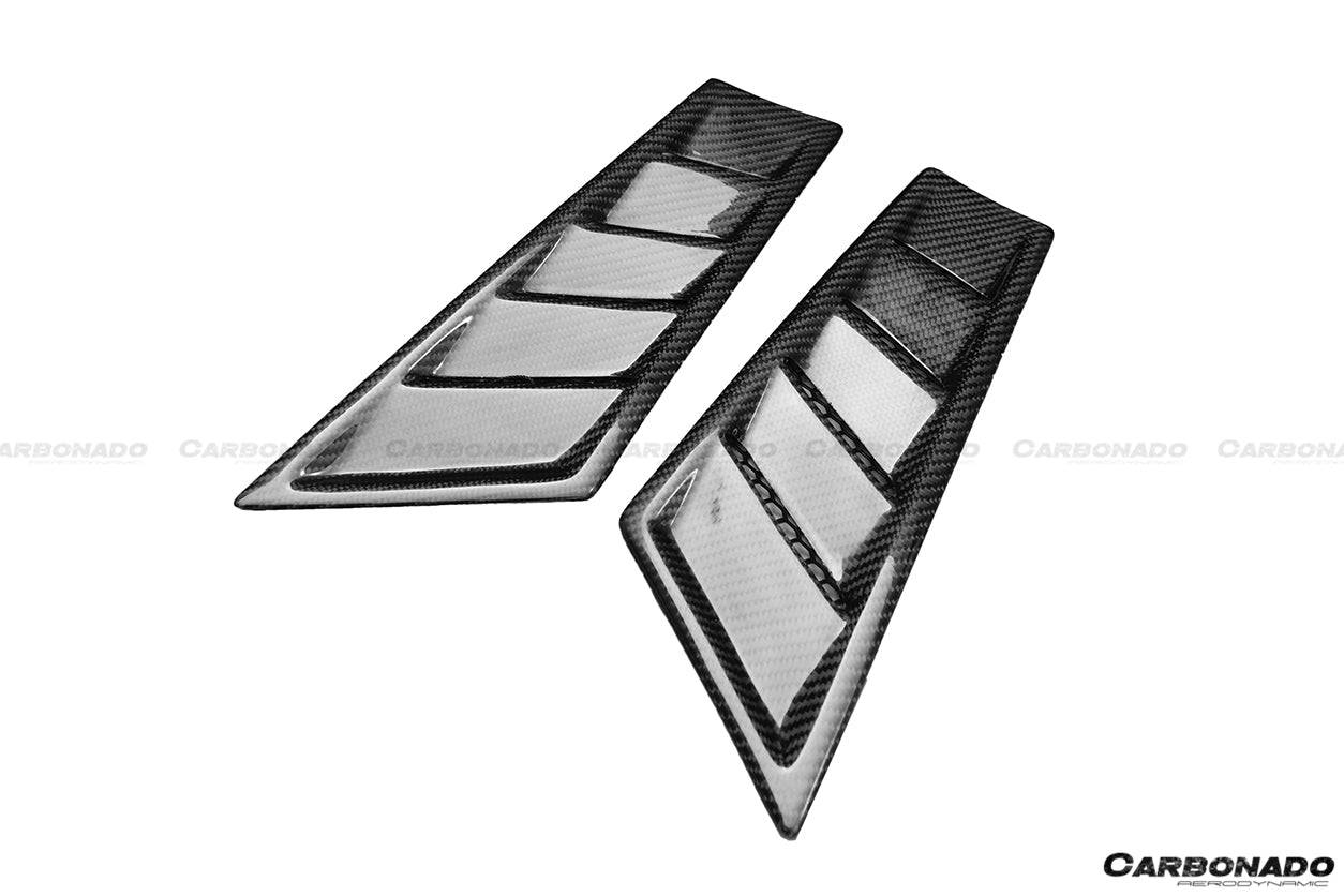 Carbonado RZS Style Front Fender Carbon Fiber Vents | 2015-2020 Lamborghini Huracan LP610 LP610