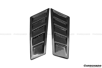 Carbonado RZS Style Front Fender Carbon Fiber Vents | 2015-2020 Lamborghini Huracan LP610 LP610