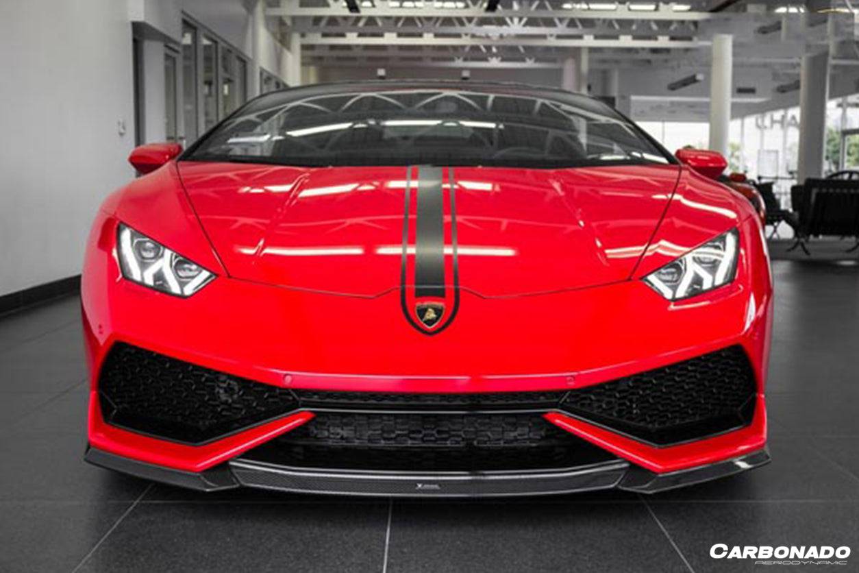 Borde delantero de fibra de carbono estilo Lamborghini Huracan LP610 VRS Carbonado 2015-2020