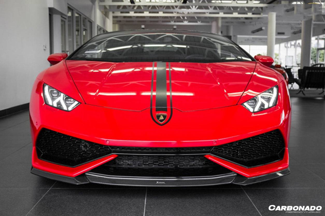 Borde delantero de fibra de carbono estilo Lamborghini Huracan LP610 VRS Carbonado 2015-2020