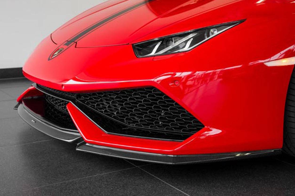 Borde delantero de fibra de carbono estilo Lamborghini Huracan LP610 VRS Carbonado 2015-2020