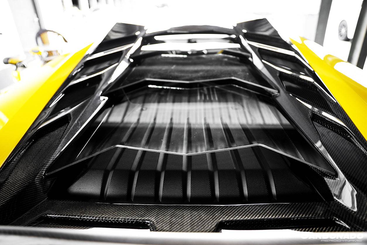 Carbonado 2015-2020 Lamborghini Huracan LP610 LP580 MSY Style Carbon Fiber Rear Engine Trunk