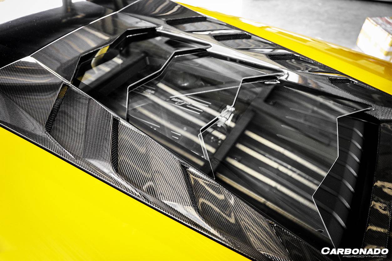 Carbonado 2015-2020 Lamborghini Huracan LP610 LP580 MSY Style Carbon Fiber Rear Engine Trunk