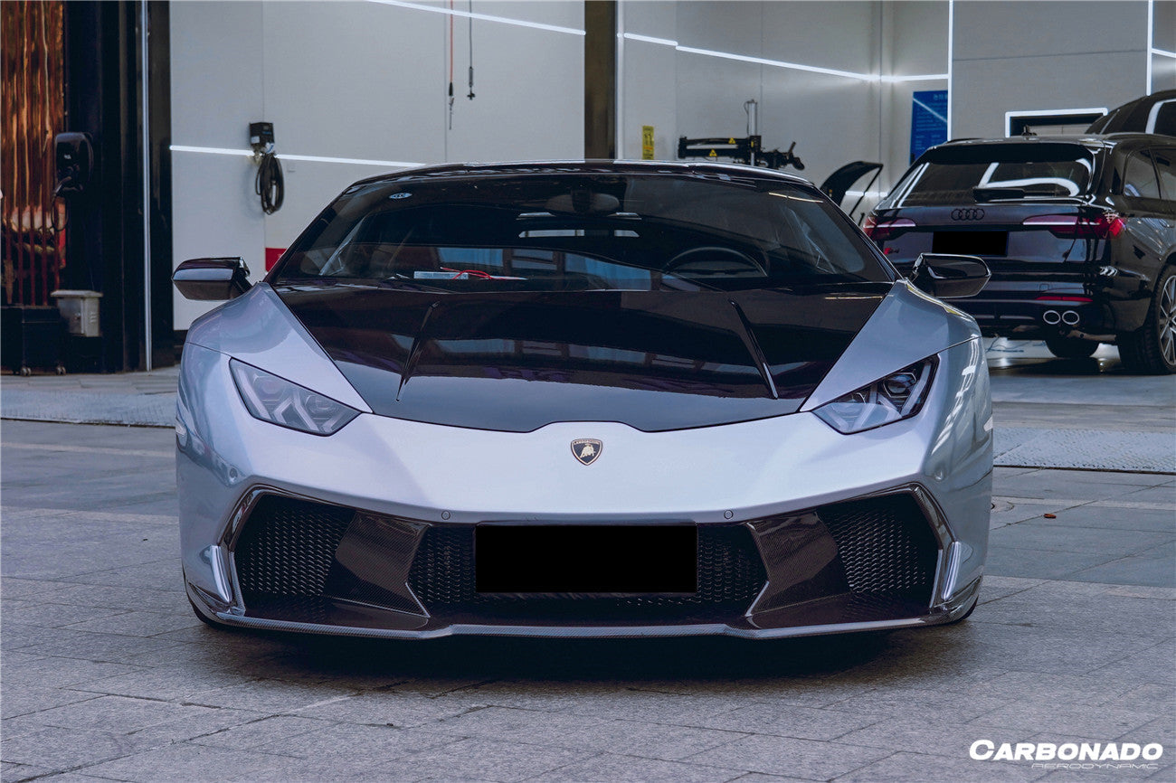 Carbonado 2015-2025 Lamborghini Huracan LP610  LP580  Evo  Tecnica VRS Style Front Bumper