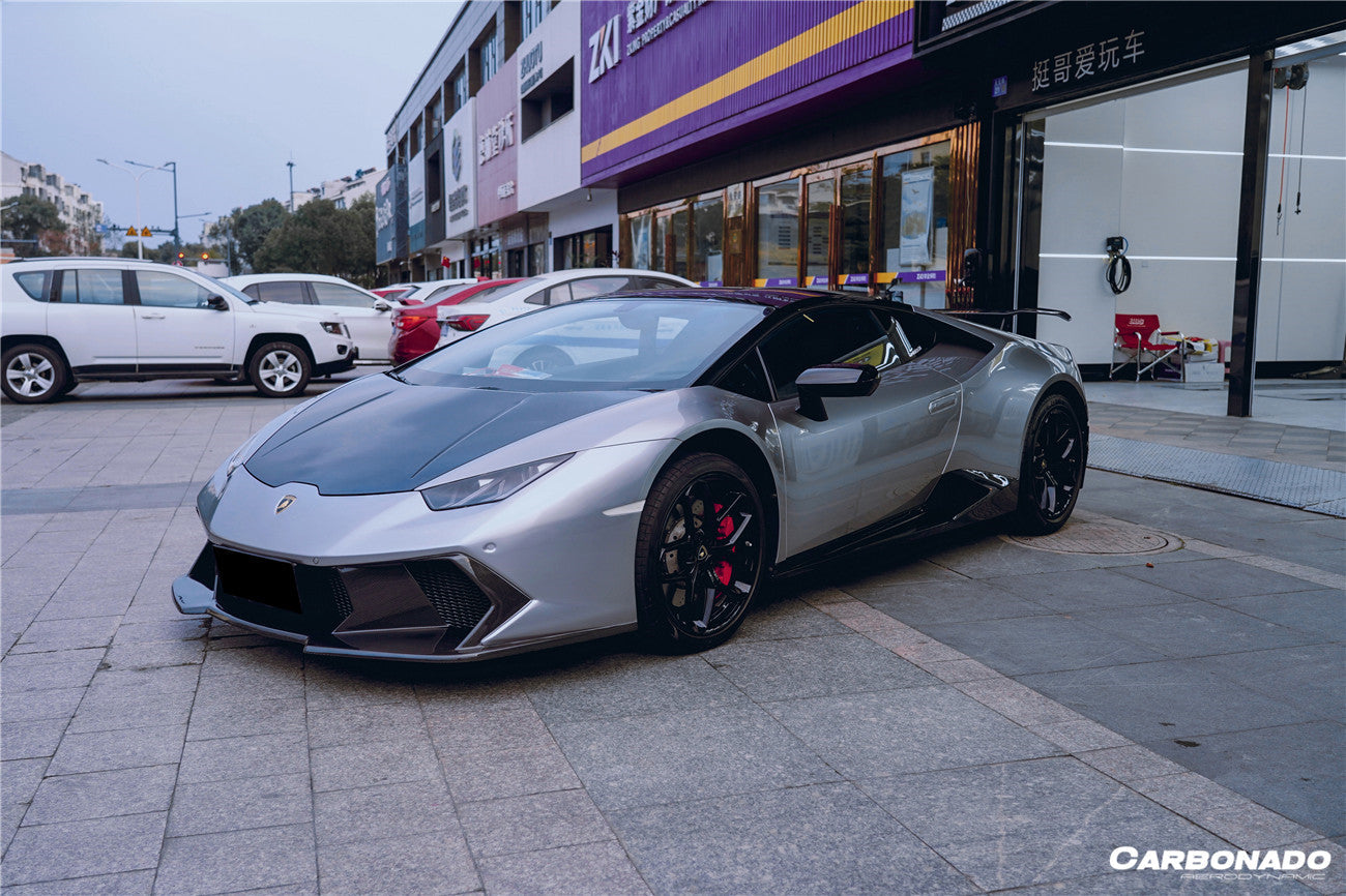 Carbonado 2015-2025 Lamborghini Huracan LP610  LP580  Evo  Tecnica VRS Style Front Bumper