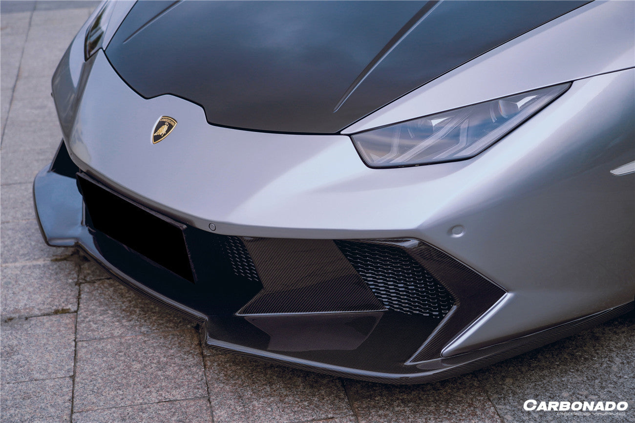 Carbonado 2015-2025 Lamborghini Huracan LP610  LP580  Evo  Tecnica VRS Style Front Bumper