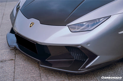 Carbonado 2015-2025 Lamborghini Huracan LP610  LP580  Evo  Tecnica VRS Style Front Bumper