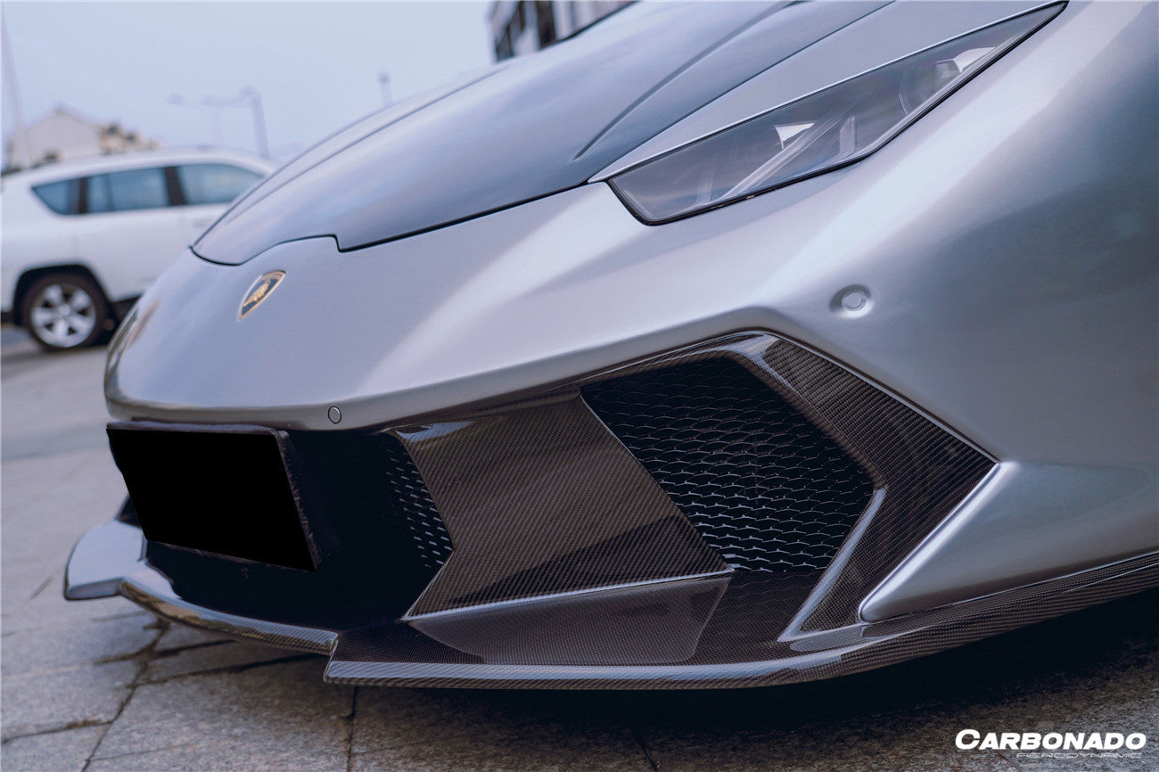 Carbonado 2015-2025 Lamborghini Huracan LP610  LP580  Evo  Tecnica VRS Style Front Bumper