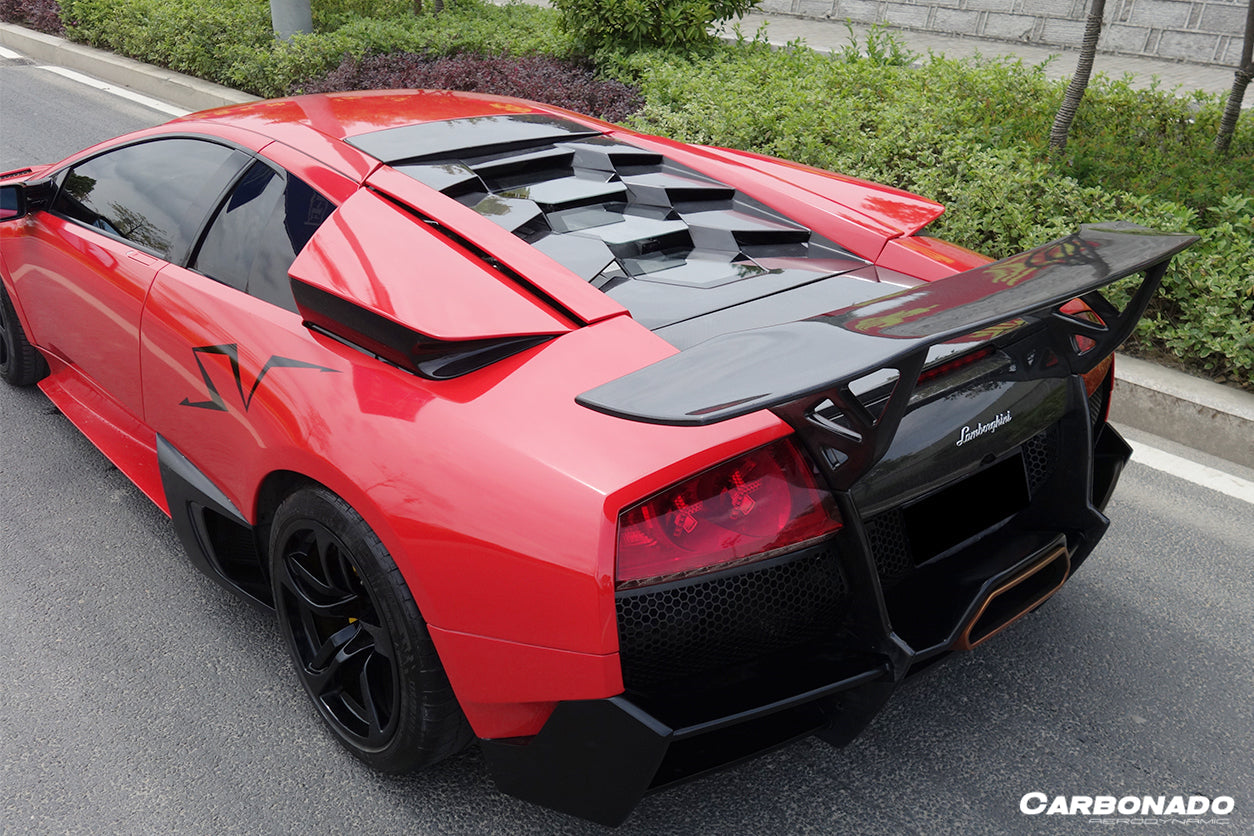 Alerón de parachoques trasero estilo Lamborghini Murcielago SV Carbonado 2001-2010