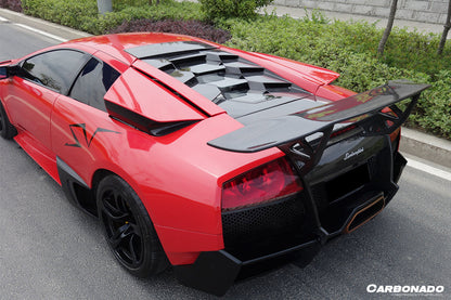 Alerón de parachoques trasero estilo Lamborghini Murcielago SV Carbonado 2001-2010