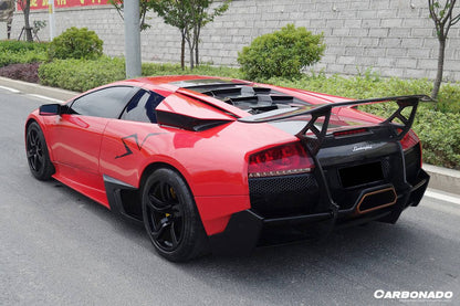 Alerón de parachoques trasero estilo Lamborghini Murcielago SV Carbonado 2001-2010