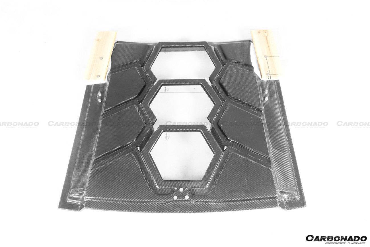Carbonado 2001-2010 Lamborghini Murcielago LP640  LP670 SV Style Carbon Fiber Engine Trunk