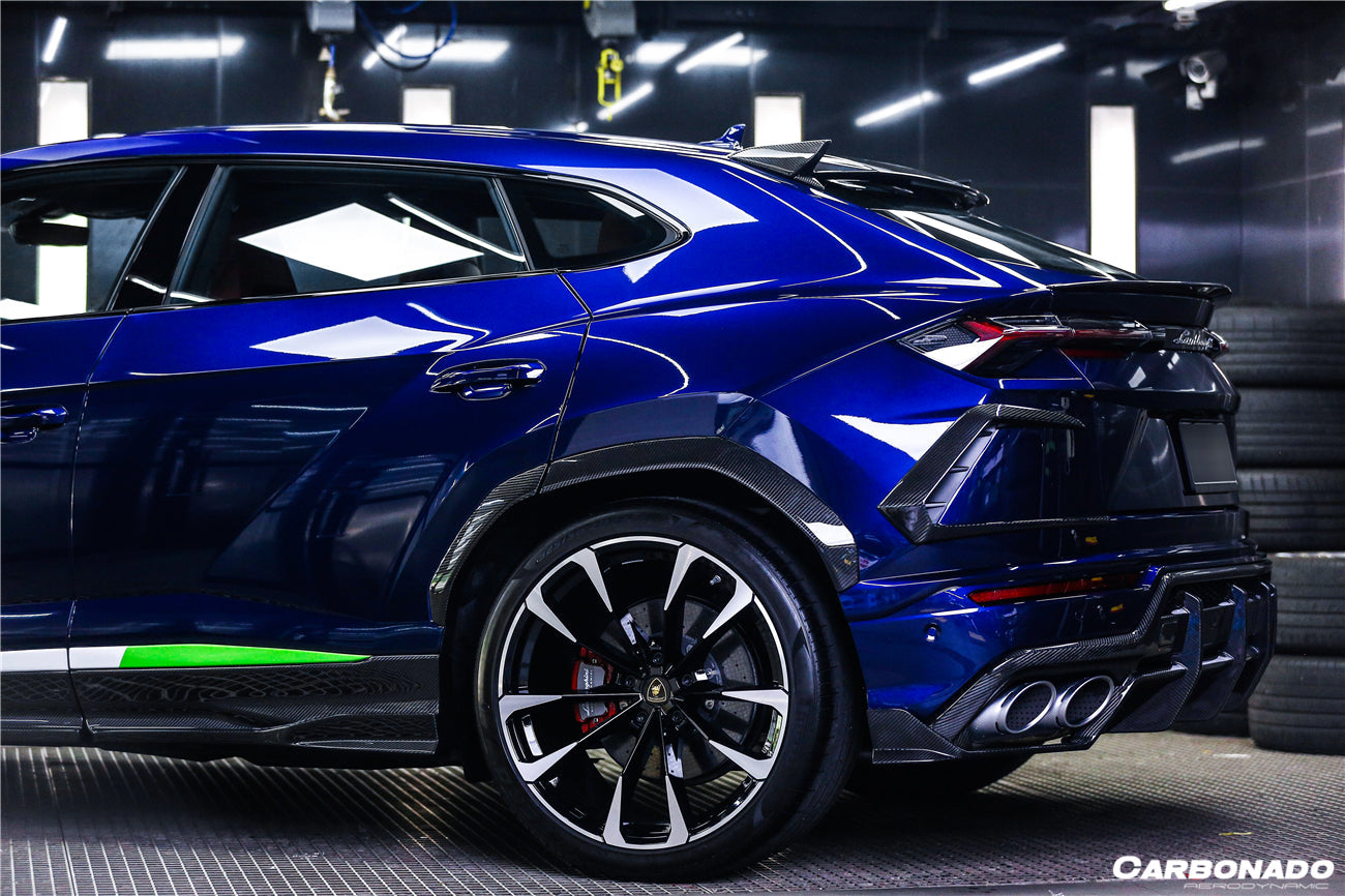 Faldones laterales de fibra de carbono seco estilo Lamborghini URUS TC Carbonado 2018-2022
