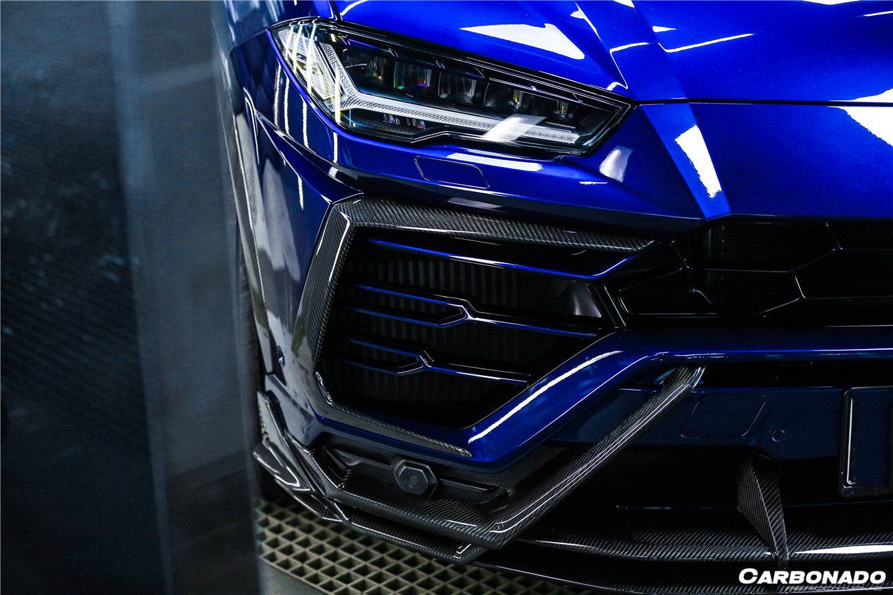 Carbonado 2018-2022 Lamborghini URUS TC Style Dry Carbon Fiber Front Lip Both UP and Down