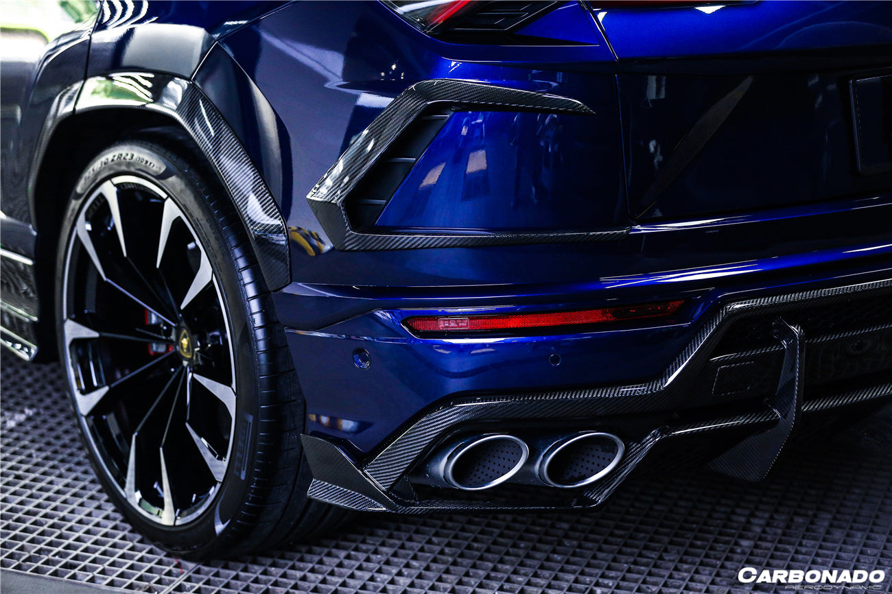 Difusor trasero de fibra de carbono seco estilo Lamborghini URUS TC Carbonado 2018-2022