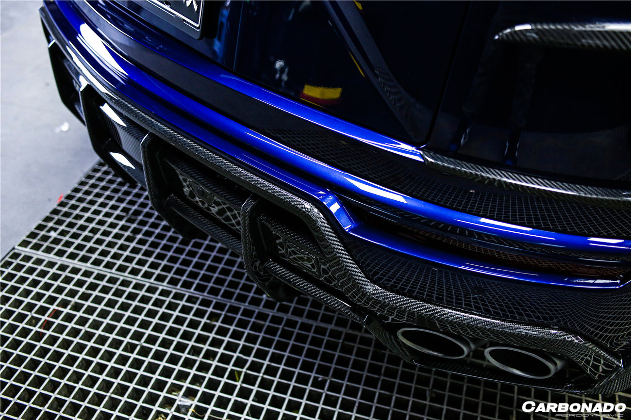 Difusor trasero de fibra de carbono seco estilo Lamborghini URUS TC Carbonado 2018-2022
