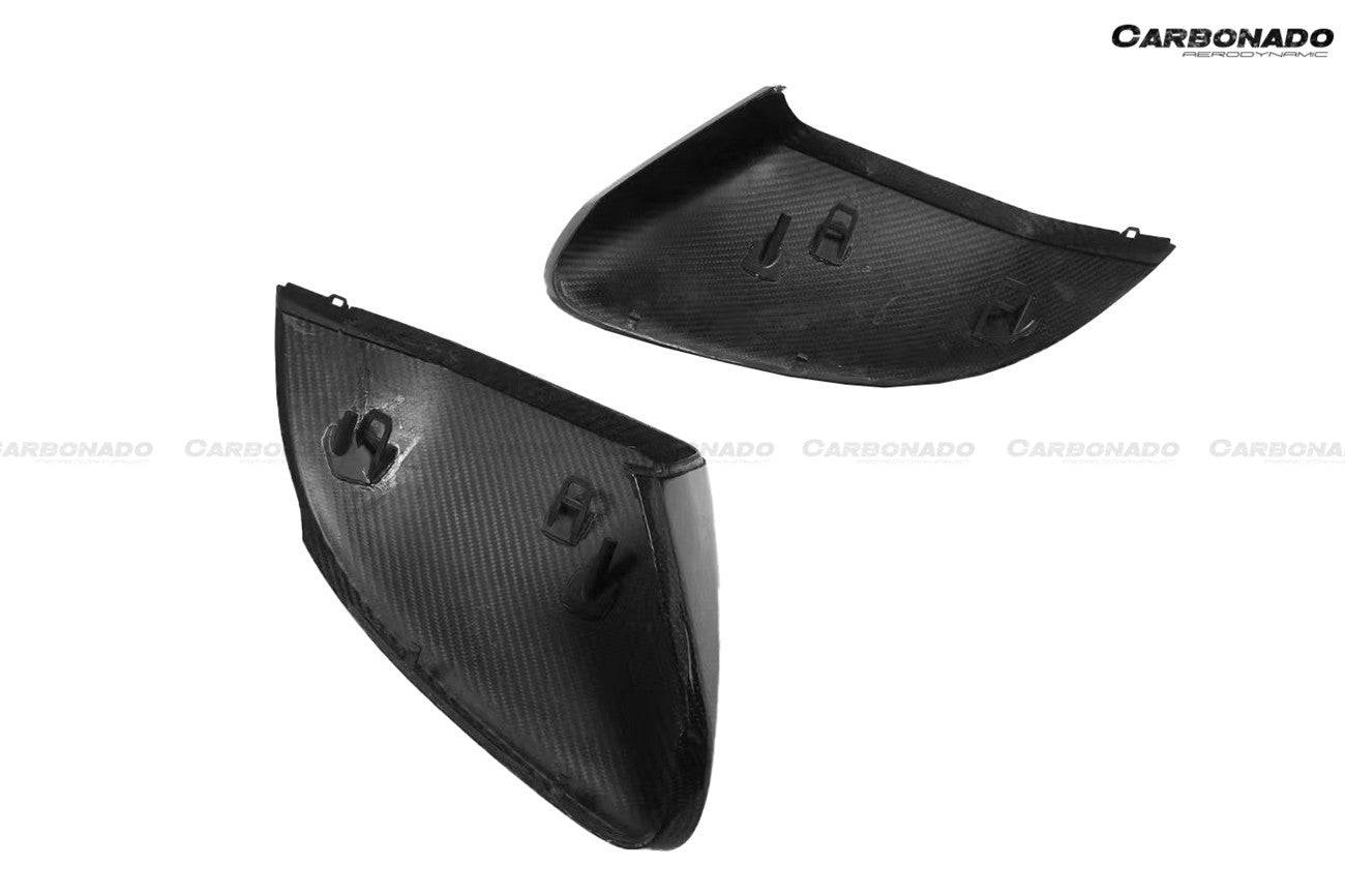 Reemplazo de la carcasa del espejo de fibra de carbono seco estilo Lamborghini URUS TC Carbonado 2018-2023