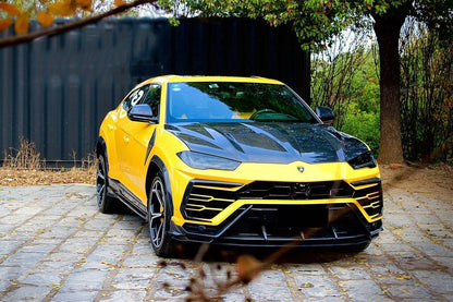 Faldones laterales de fibra de carbono seco estilo Lamborghini URUS TC Carbonado 2018-2022