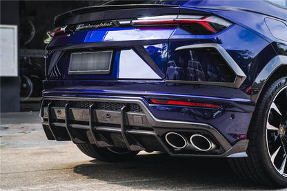 Difusor trasero de fibra de carbono seco estilo Lamborghini URUS TC Carbonado 2018-2022