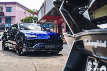 Carbonado 2018-2022 Lamborghini URUS TC Style Dry Carbon Fiber Front Lip Both UP and Down