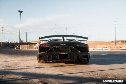 Carbonado 2011-2021 Lamborghini Aventador LP700 LP740 LP750 Coupe Roadster SVJ Style Part Dry Carbon Fiber Rear Bumper
