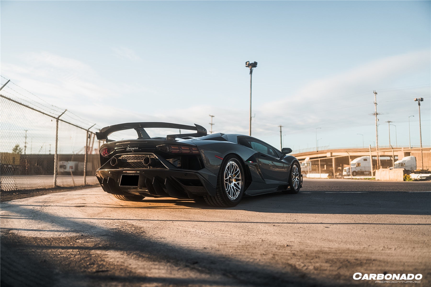 Carbonado 2011-2021 Lamborghini Aventador LP700 LP740 LP750 Coupe Roadster SVJ Style Part DRY Carbon Fiber Aero Full Kit
