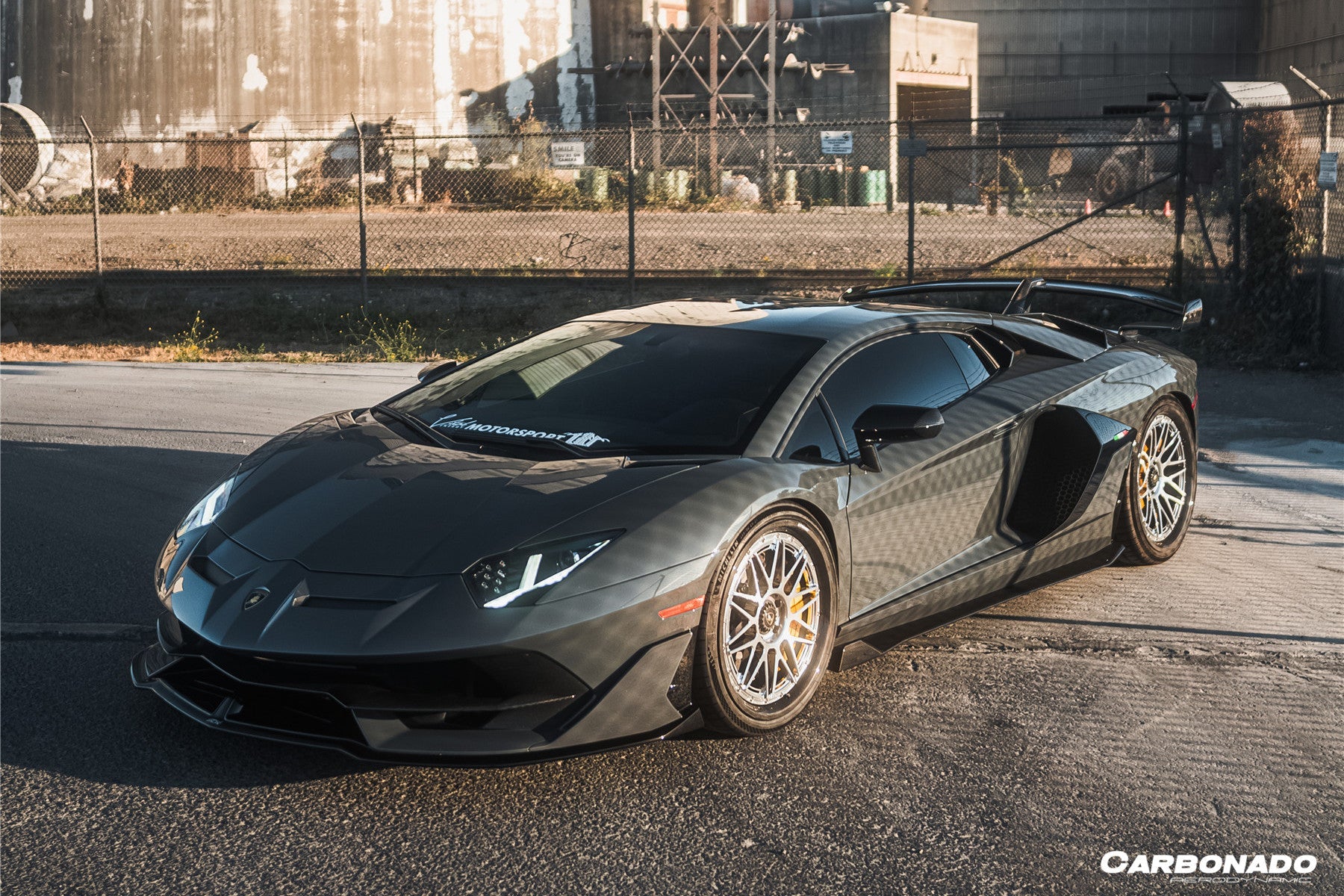 Carbonado 2011-2021 Lamborghini Aventador LP700 LP740 LP750 Coupe Roadster SVJ Style Part DRY Carbon Fiber Aero Full Kit