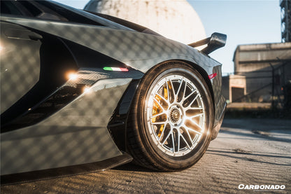 Carbonado 2011-2021 Lamborghini Aventador LP700 LP740 LP750 Coupe Roadster SVJ Style Part Dry Carbon Fiber Side Skirts