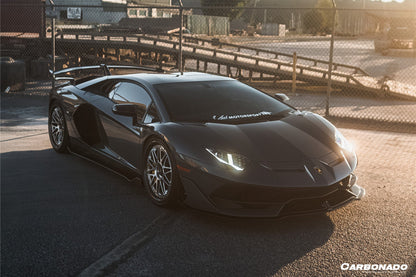 Carbonado 2011-2021 Lamborghini Aventador LP700 LP740 LP750 Coupe Roadster SVJ Style Part Dry Carbon Fiber Side Skirts