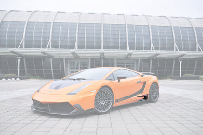 Carbonado BKSS Style Side Skirts Caps Cover | 2004-2014 Lamborghini Gallardo