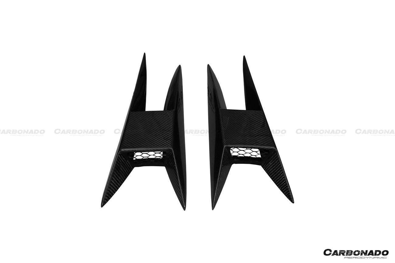 Carbonado BKSS Style Side Skirts Caps Cover | 2004-2014 Lamborghini Gallardo