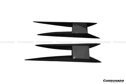 Carbonado BKSS Style Side Skirts Caps Cover | 2004-2014 Lamborghini Gallardo