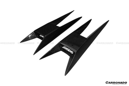 Carbonado BKSS Style Side Skirts Caps Cover | 2004-2014 Lamborghini Gallardo